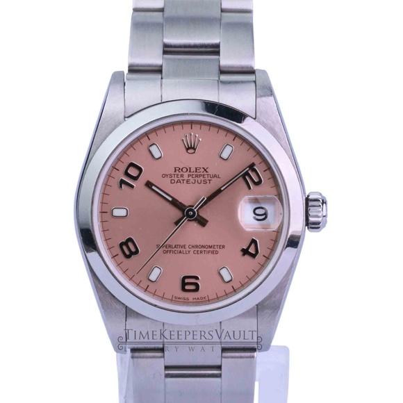 Rolex Accessories - Rolex Datejust 78240 31mm Salmon Factory Dial